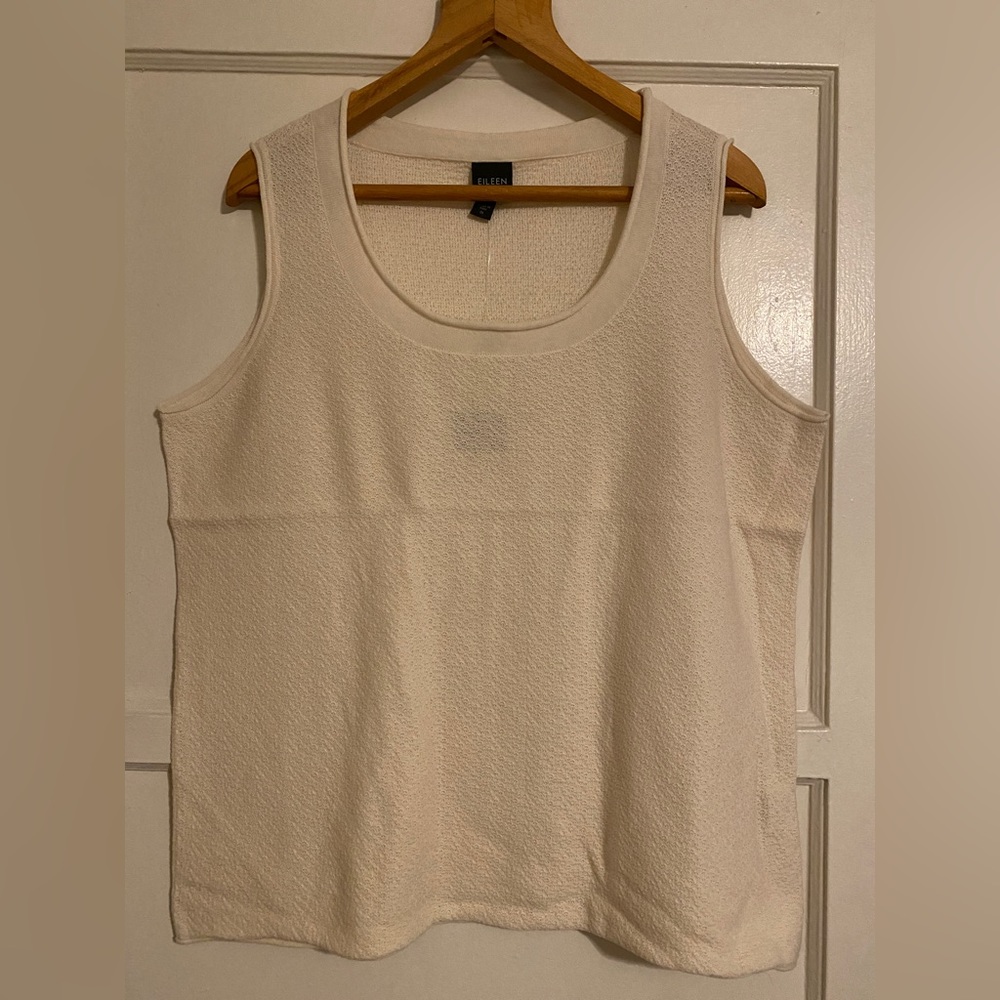 Eileen Fisher 1X Ecru Tanktop